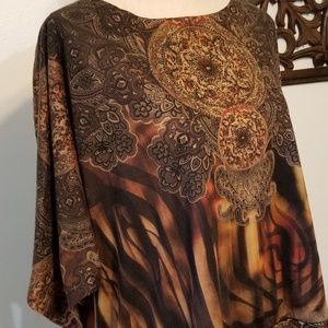 Essentials brown blouse